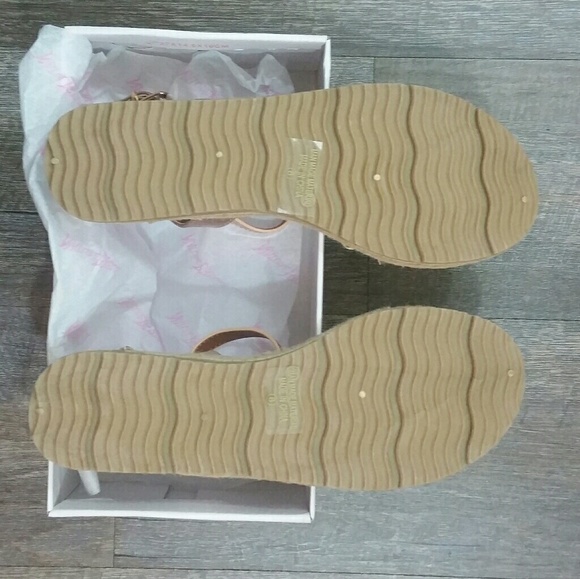 Festival Rose Gold Gladiator Sandals 8 - Picture 7 of 8